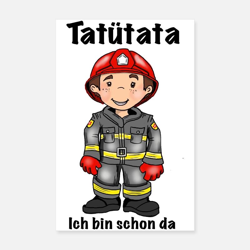 Feuerwehrmann  Poster 20x30 cm