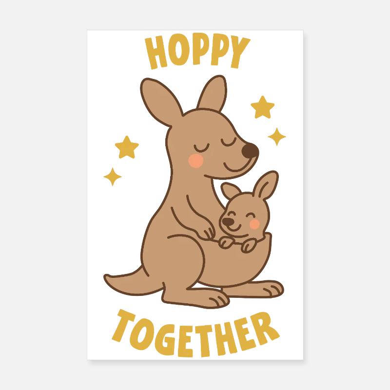 Hoppy sammen Poster 20x30 cm