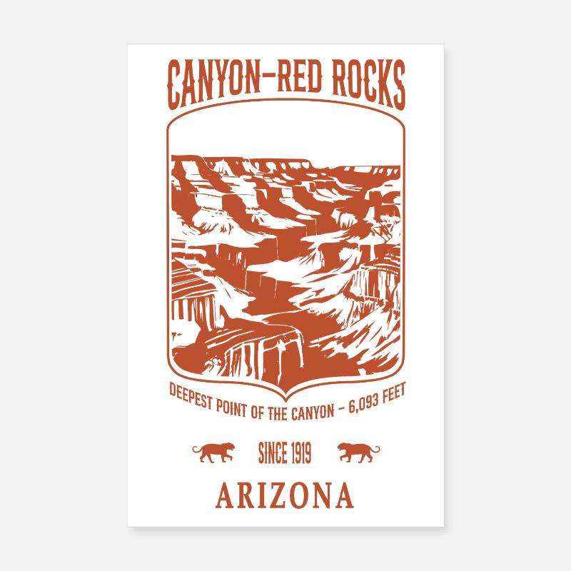 Canyon Arizona sable Poster 20 x 30 cm