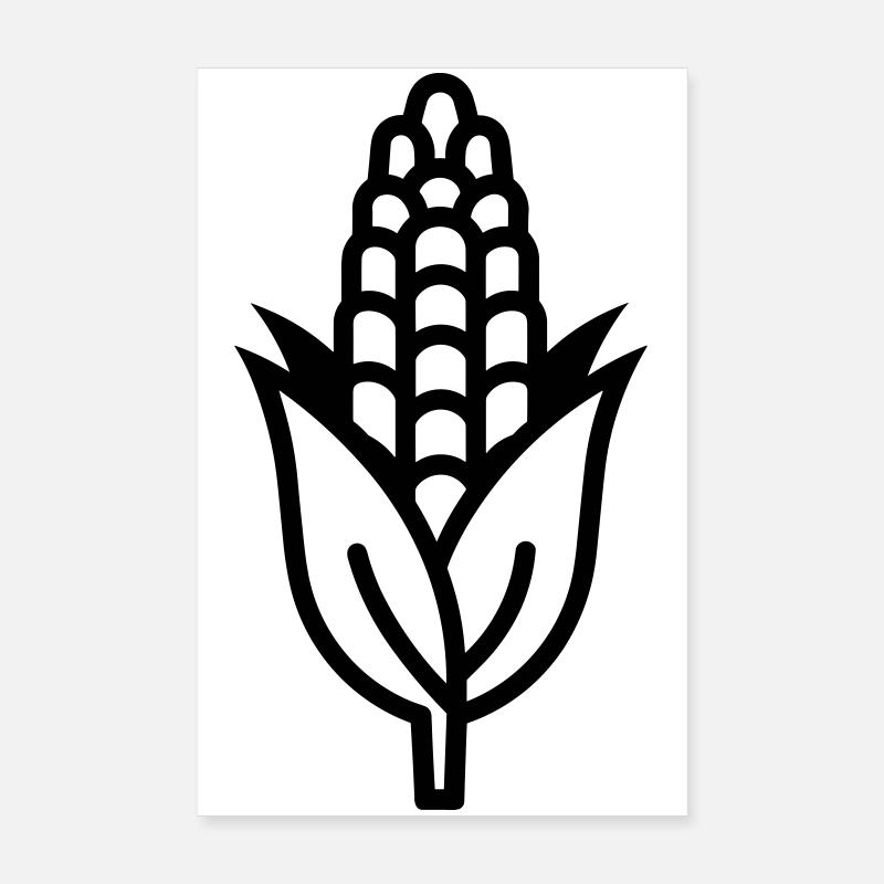 corn on the cob Poster 8" x 12" (20x30 cm)