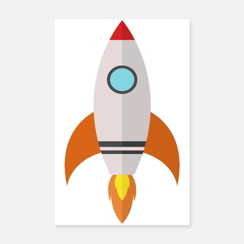 Espace fusée Poster 20 x 30 cm