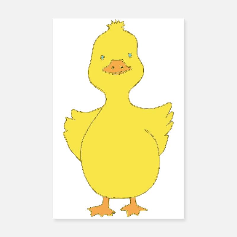 Duck funny Poster 8" x 12" (20x30 cm)