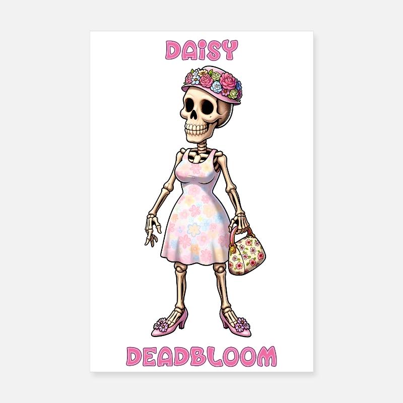 Daisy Deadbloom Skeleton Animation Series Co-Star Poster 8" x 12" (20x30 cm)
