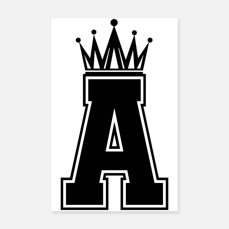 A_Buchstabe_krone Poster 8" x 12" (20x30 cm)