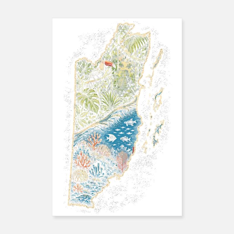 Belize Belizean Root Poster 8" x 12" (20x30 cm)