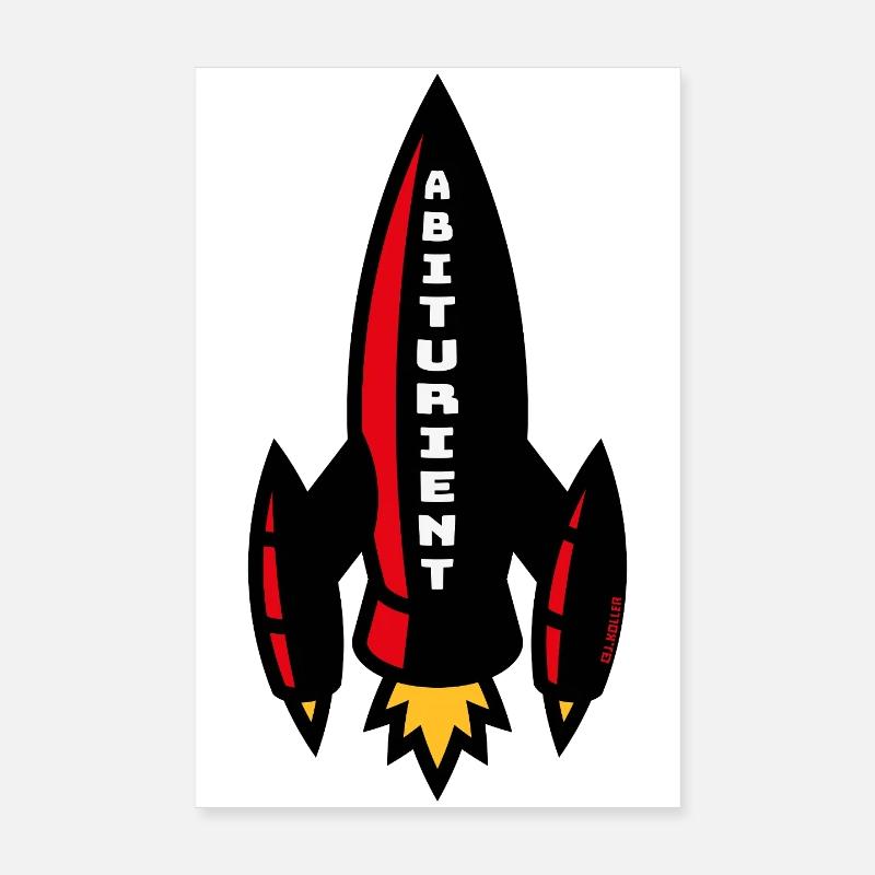 Rocket du lycée (Fin d’études secondaires / 4C) Poster 20 x 30 cm