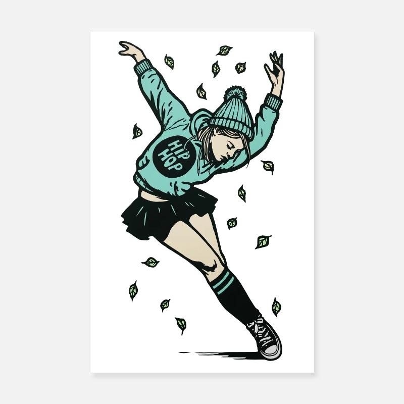 Female dancer #3 Poster 8" x 12" (20x30 cm)