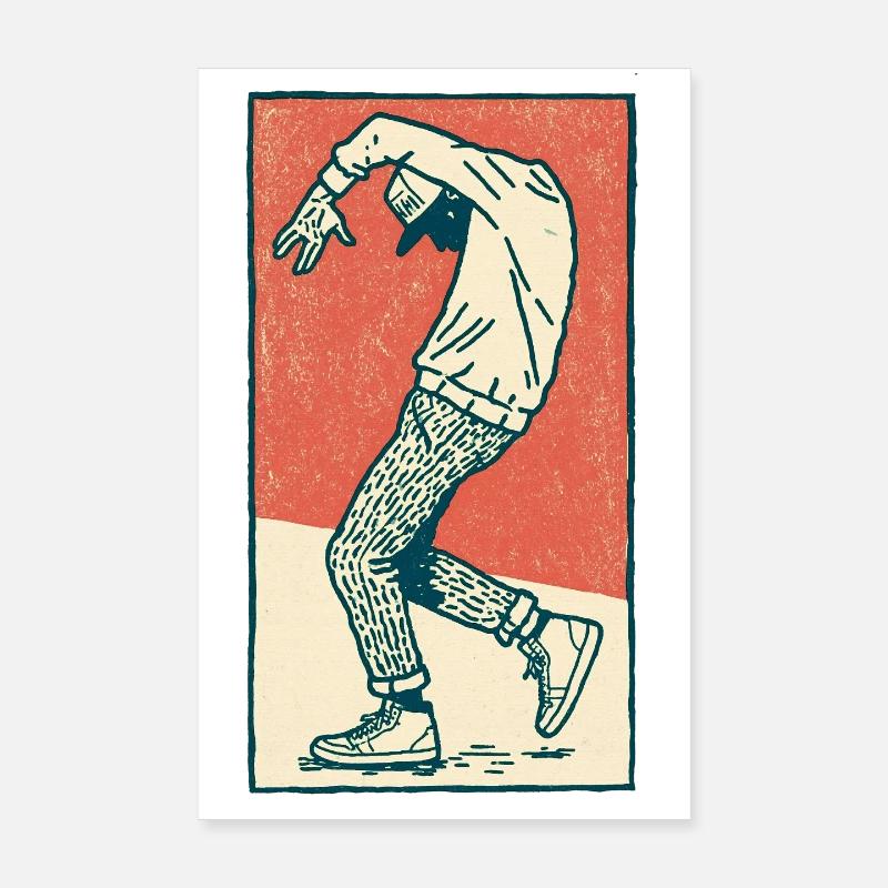 Male dancer #2 Poster 8" x 12" (20x30 cm)