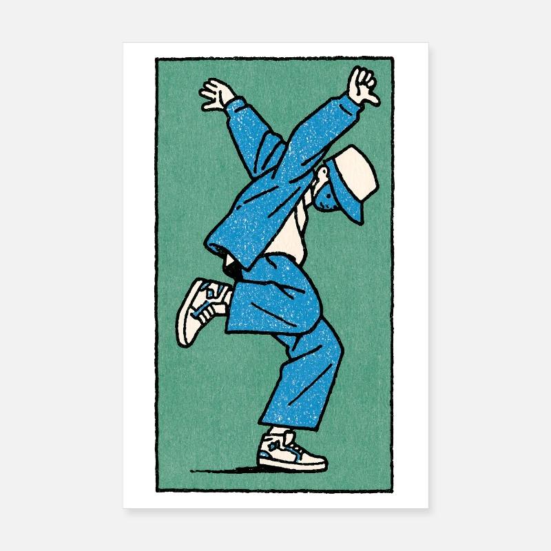 Male dancer #5 Poster 8" x 12" (20x30 cm)