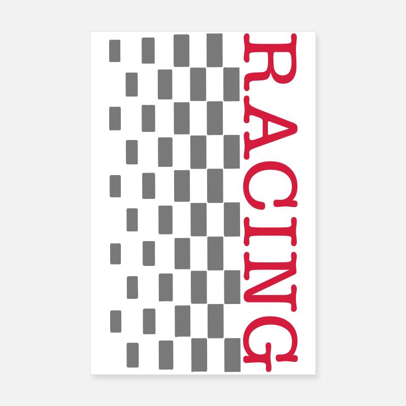 Drapeau de course Poster 20 x 30 cm