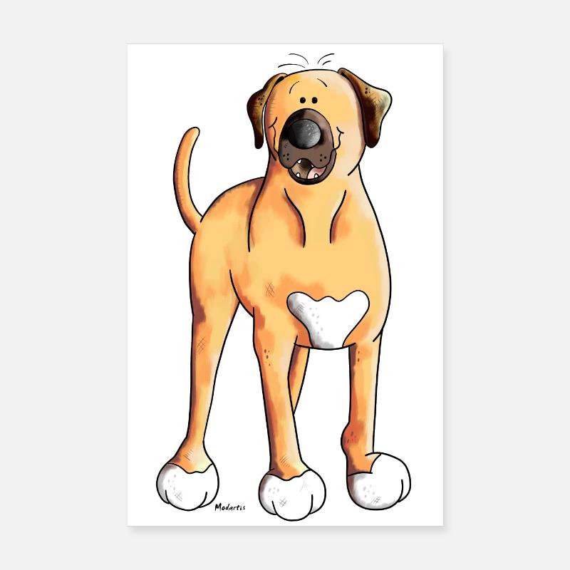 Happy Broholmer Poster 8" x 12" (20x30 cm)