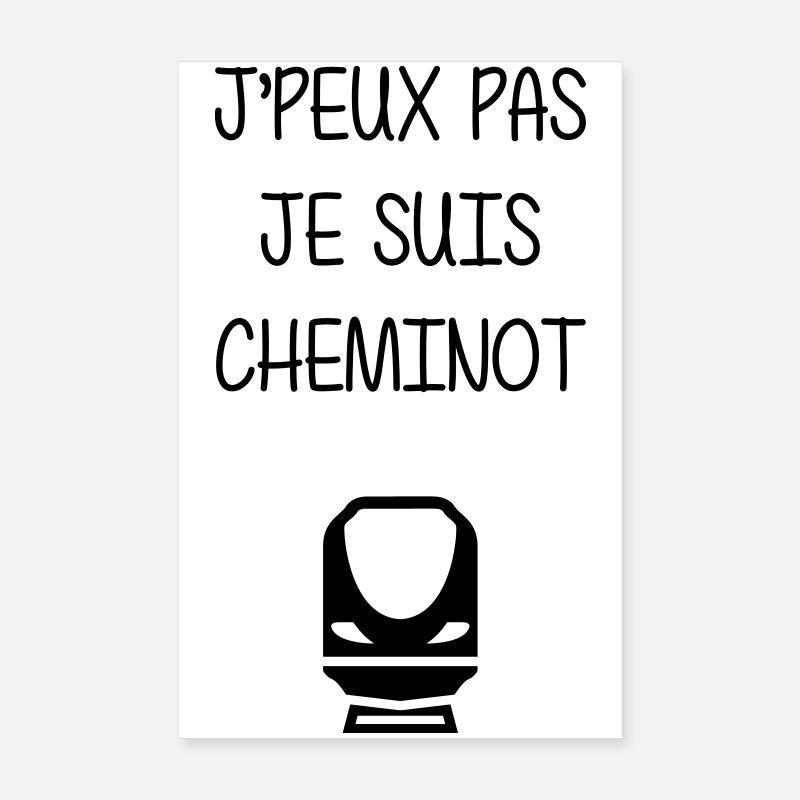 Railway Railwayman Cheminot Train Eisenbahn Poster 8" x 12" (20x30 cm)