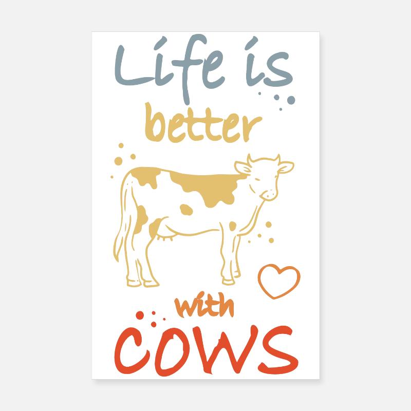 Cow lovers Poster 8" x 12" (20x30 cm)