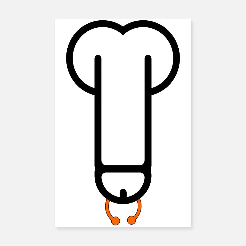 pierceddick1 Poster 20x30 cm