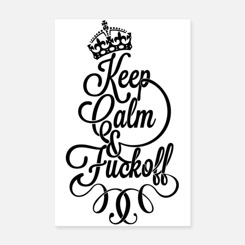 Keep calm and fu.. Off Poster 8" x 12" (20x30 cm)