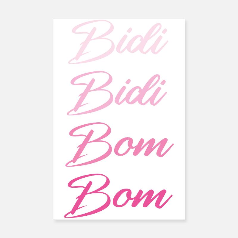 Bidi Bidi Bom Bom - Panish Dance - Spanisches Fest Poster 20x30 cm