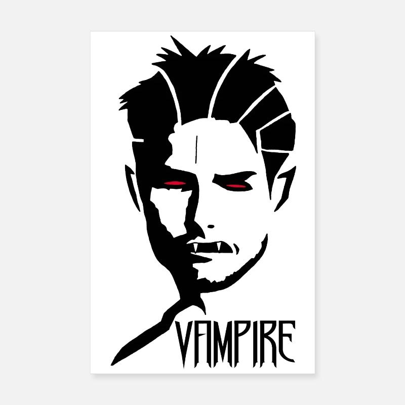 Männlicher Vampir Poster 20x30 cm