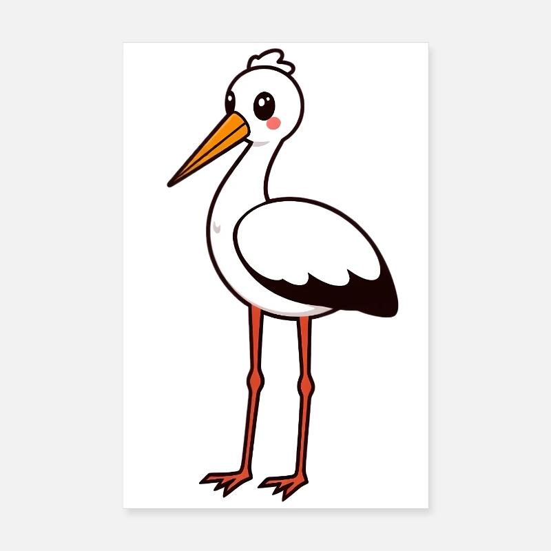 Storch Poster 20x30 cm