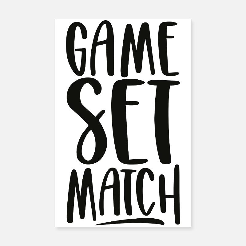 Jeu Set Match Poster 20 x 30 cm