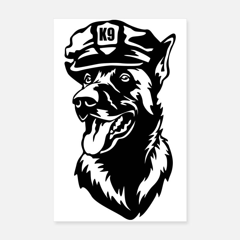Malinois Kopf Poster 20x30 cm
