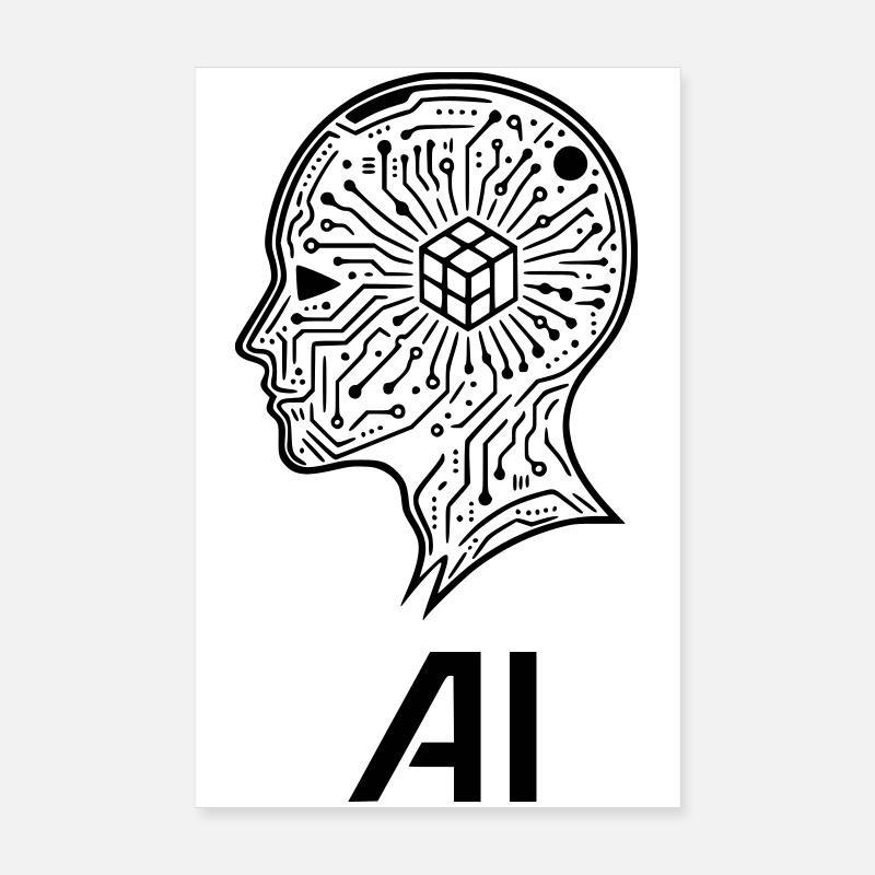artificial intelligence Poster 8" x 12" (20x30 cm)