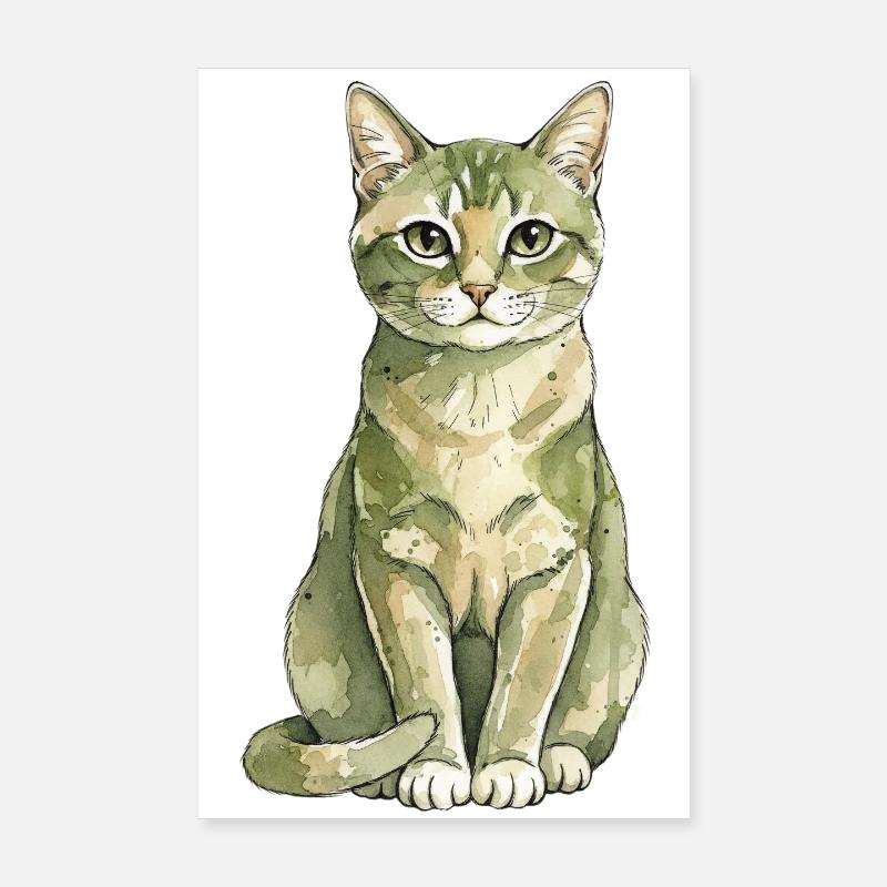 Chat - Chat naturel Poster 20 x 30 cm