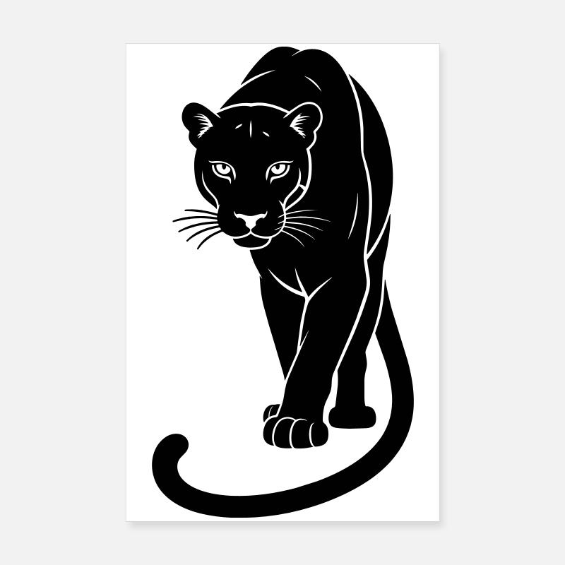 Black Jaguar Poster 8" x 12" (20x30 cm)