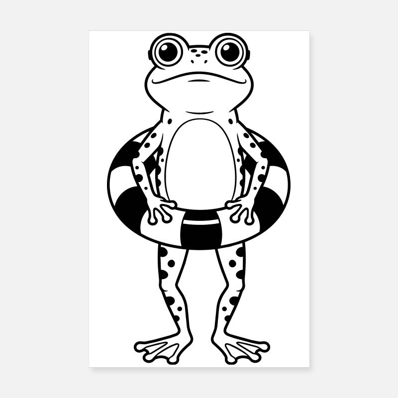 Cours de natation Poster 20 x 30 cm