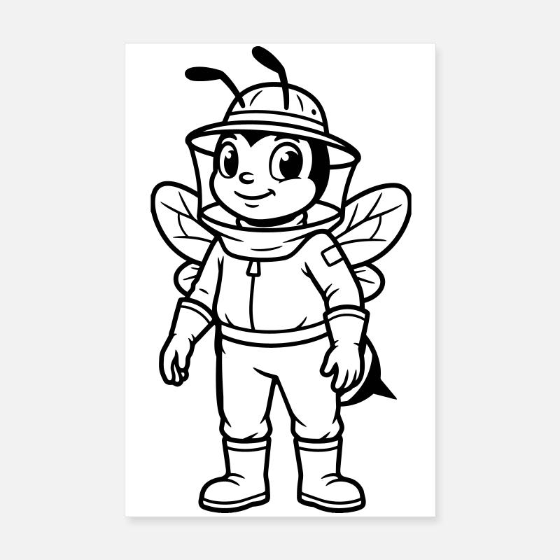 Beekeeper Poster 8" x 12" (20x30 cm)