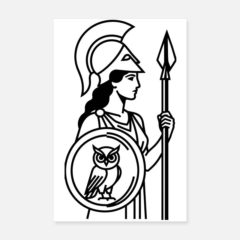 Athene Poster 20x30 cm