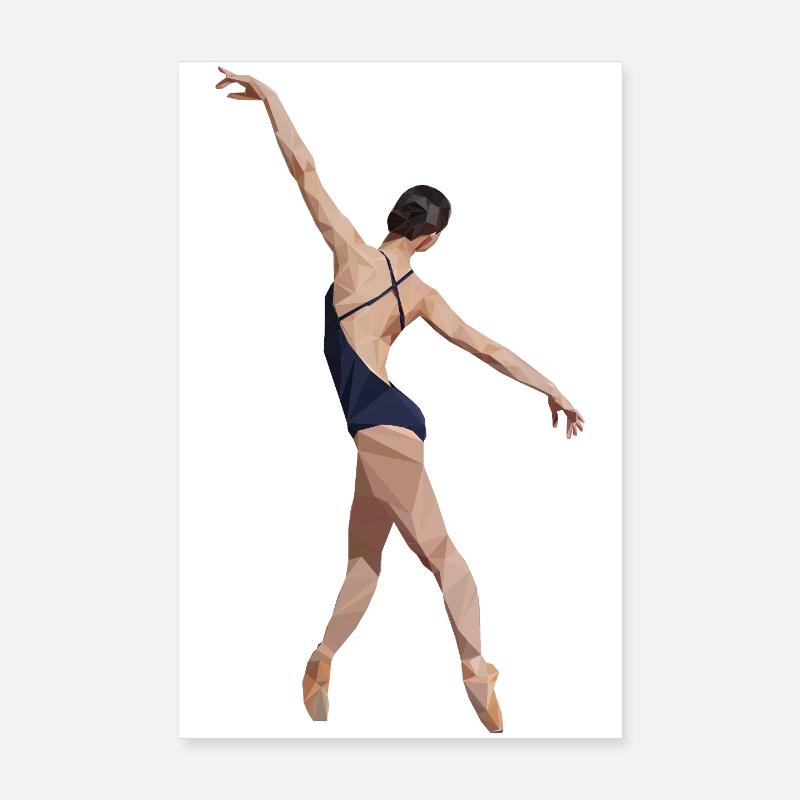 Ballerina_Polygon Poster 20 x 30 cm