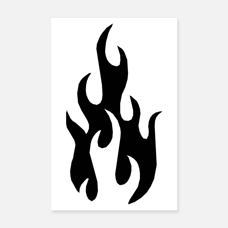 Flame Poster 8" x 12" (20x30 cm)