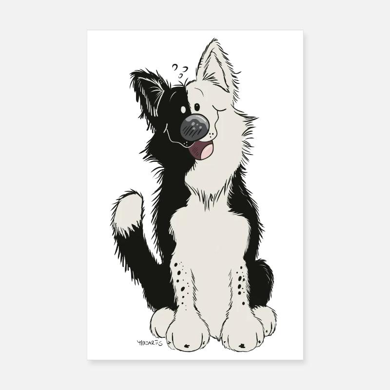 Mignon Border Collie Poster 20 x 30 cm