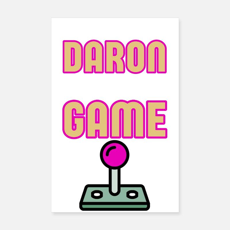Je suis un Daron Dans dans le Game - Humour Papa Poster 20 x 30 cm