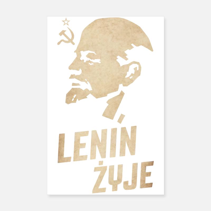 Lenin lebt Poster 20x30 cm