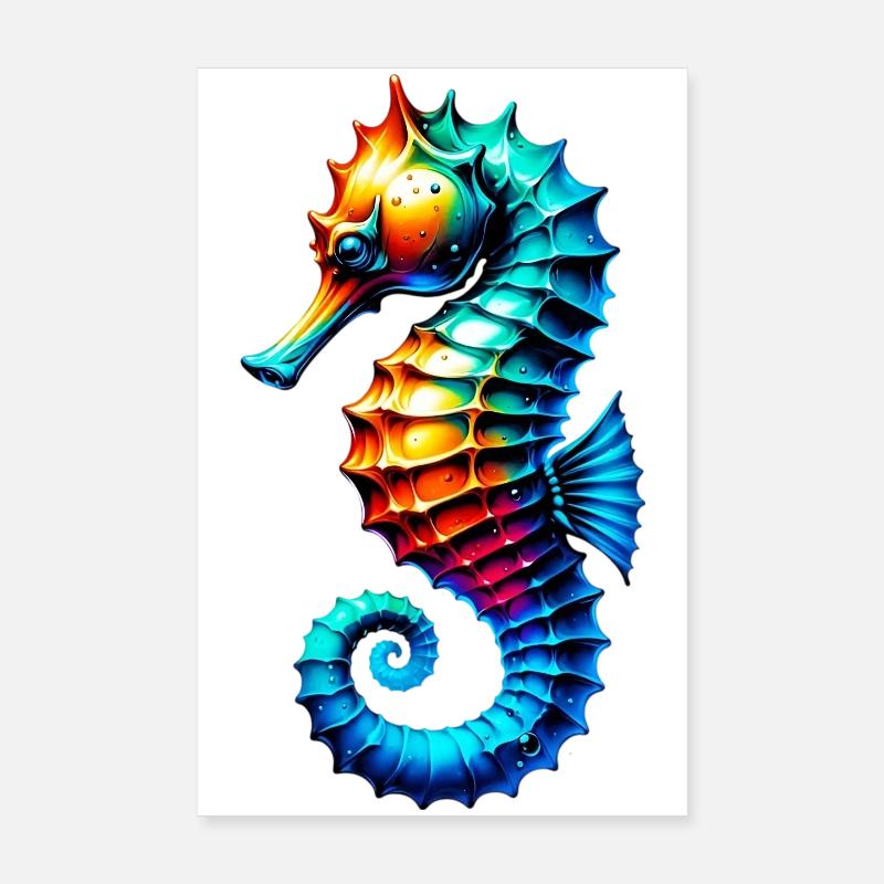 Seepferdchen Poster 20x30 cm