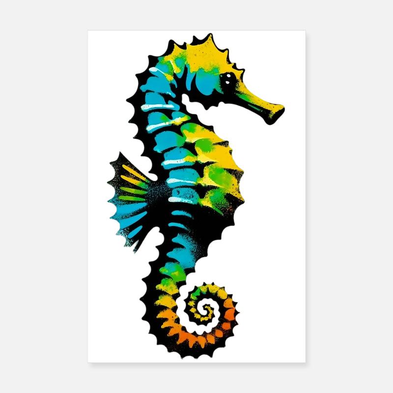 Seepferdchen Poster 20x30 cm