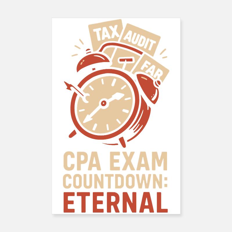 Accounting student cpa in training excel jokes Poster 8" x 12" (20x30 cm)