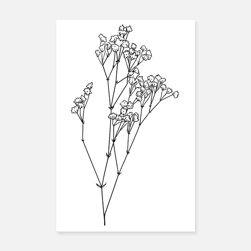 Delicate baby's breath Poster 8" x 12" (20x30 cm)