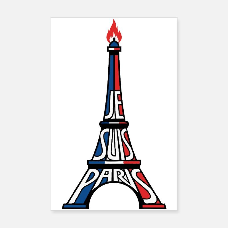 Tour Eiffel de Paris Poster 20 x 30 cm