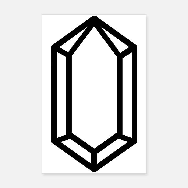 cristal de quartz Poster 20 x 30 cm