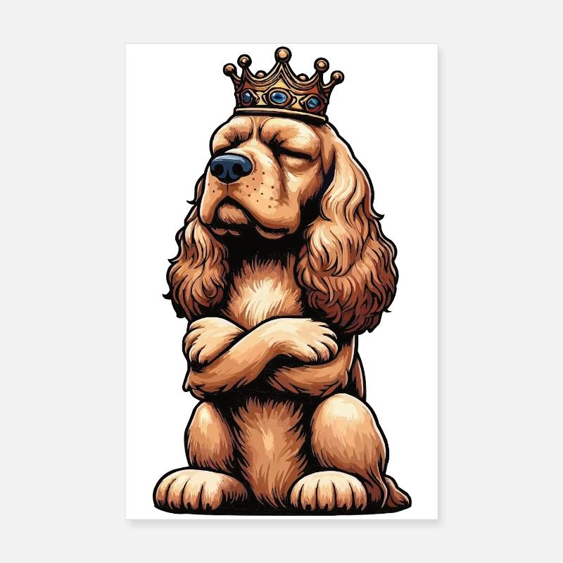 Cocker Spaniel Cockerhund Cocker Spaniel Besitzer Poster 20x30 cm