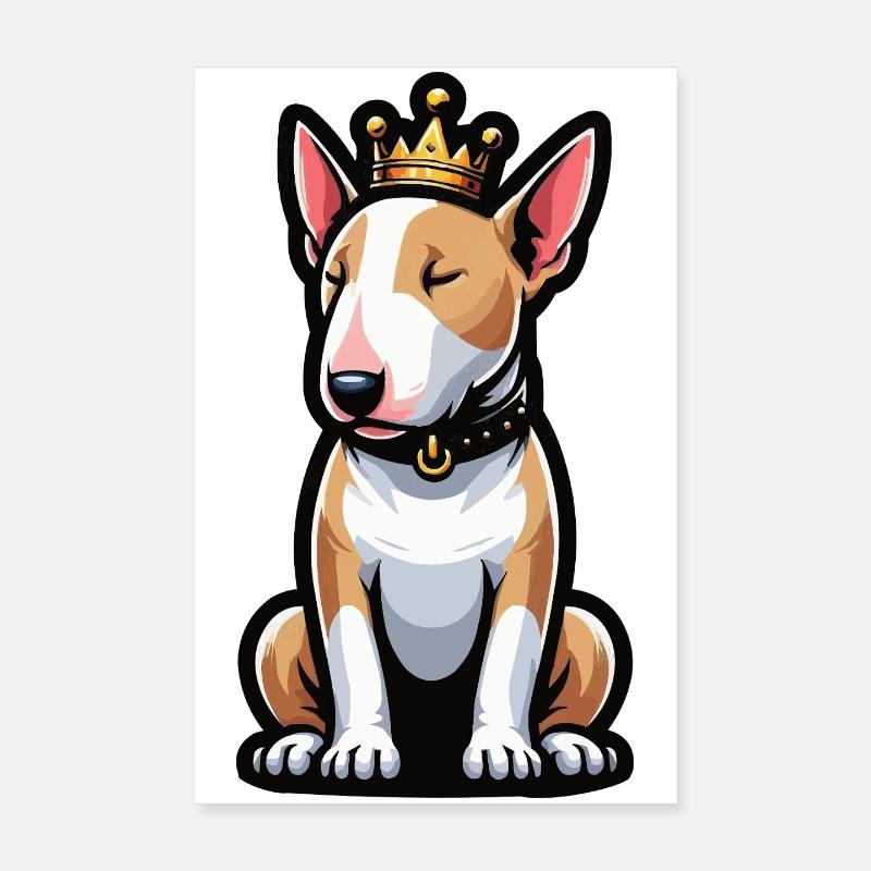 Bull Terrier miniature Bully Bull Terrier Propriétaire Poster 20 x 30 cm