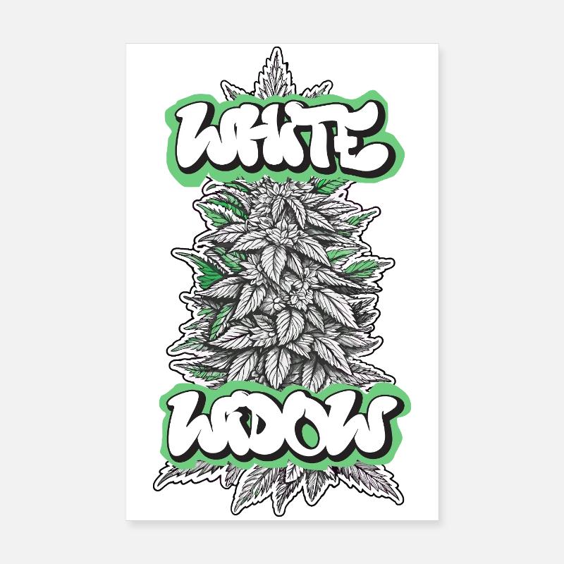WHITE WIDOW Poster 8" x 12" (20x30 cm)
