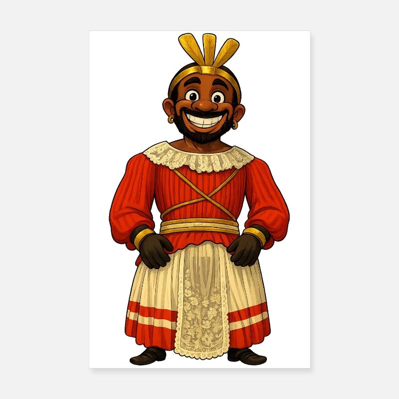Géant Toko Toko - Poster 20 x 30 cm - blanc