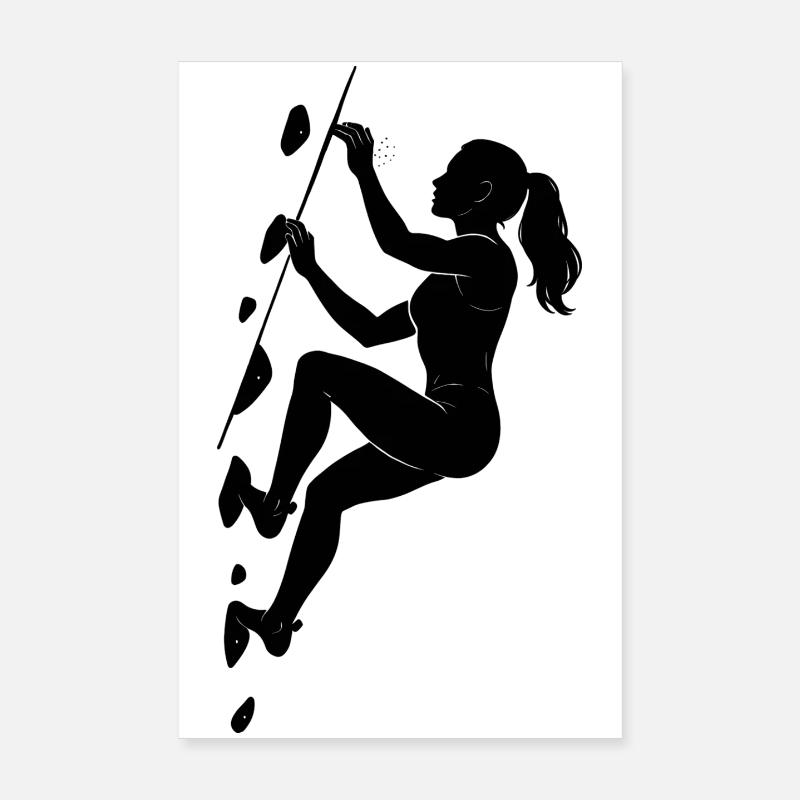 Boulder Silhouette – Aesthetics & Chalk Focus Poster 8" x 12" (20x30 cm)