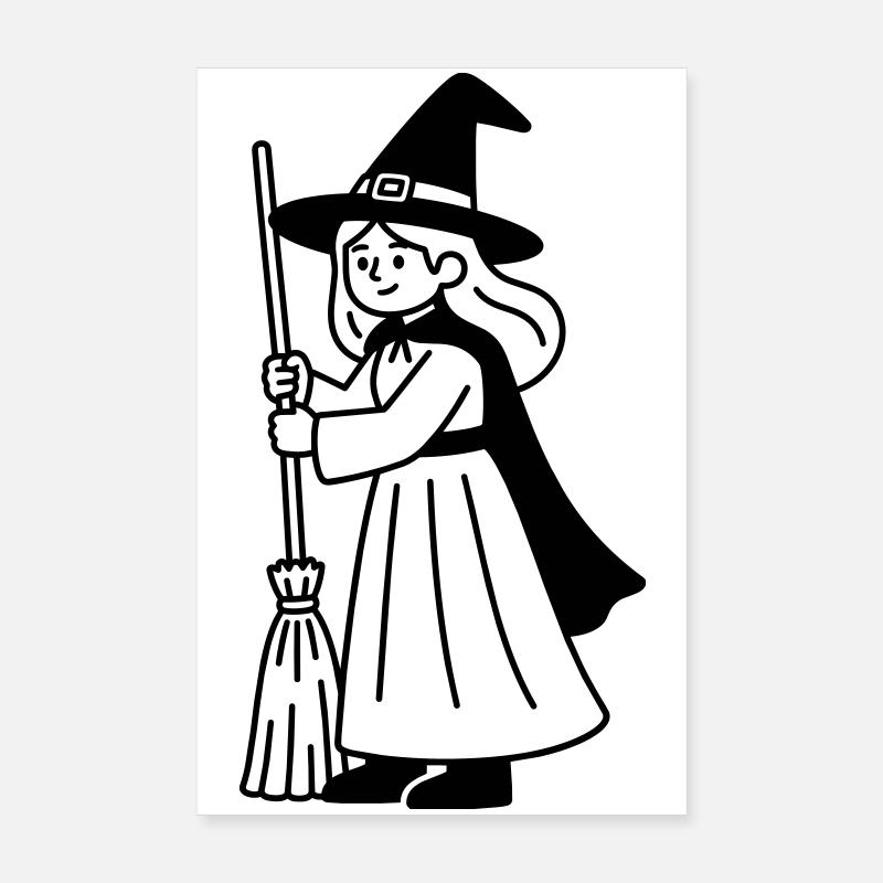 sorcière Poster 20 x 30 cm