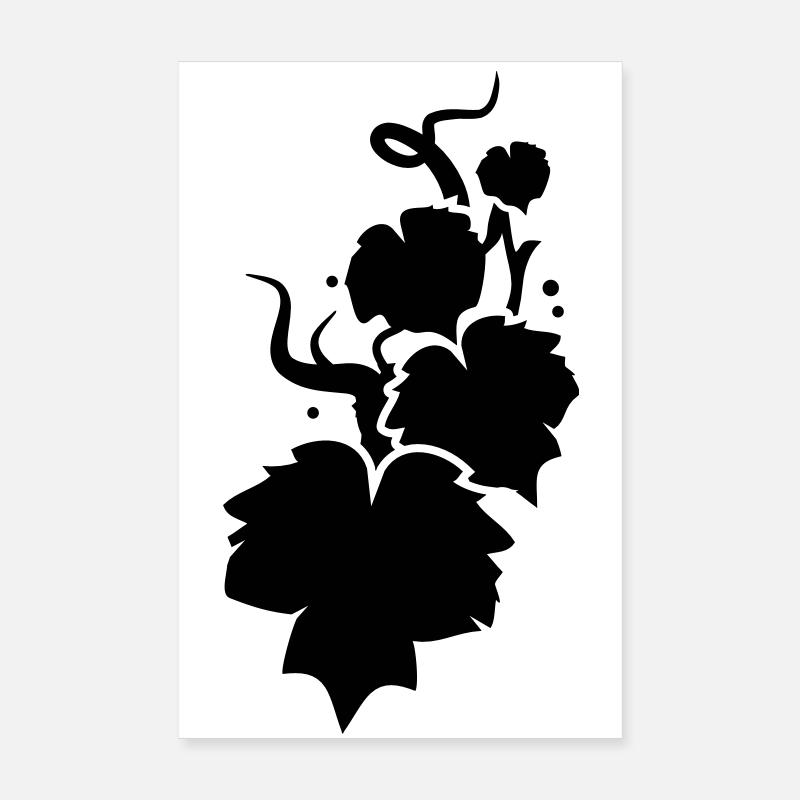 a vine silhouette Poster 8" x 12" (20x30 cm)