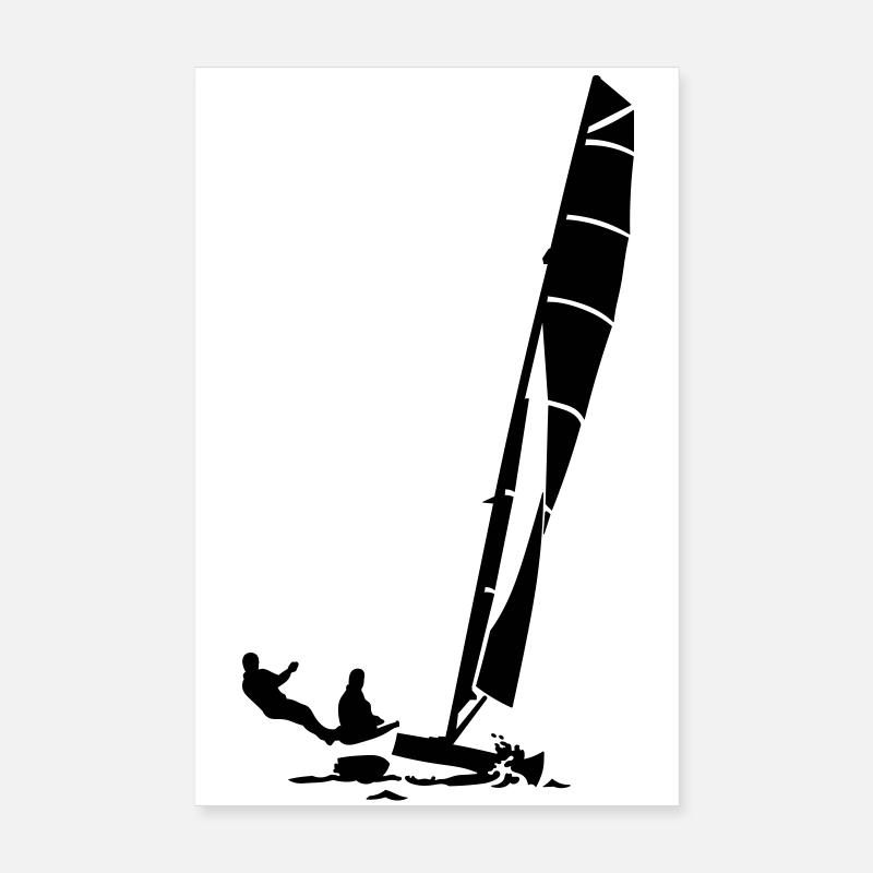 Katamaran - Poster 20x30 cm - Weiß