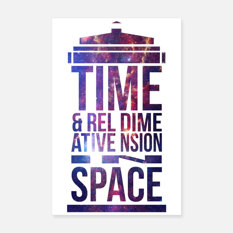 TARDIS - Poster 20x30 cm - Weiß
